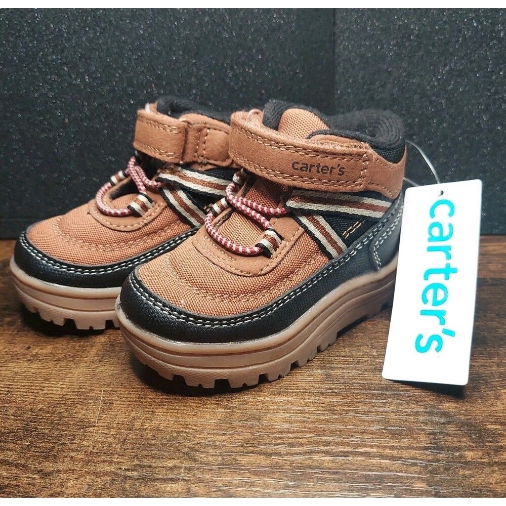 Carter's Donner Toddler Boy's Slip-on Sporty Boot Size 4 Brown/Black Shoes